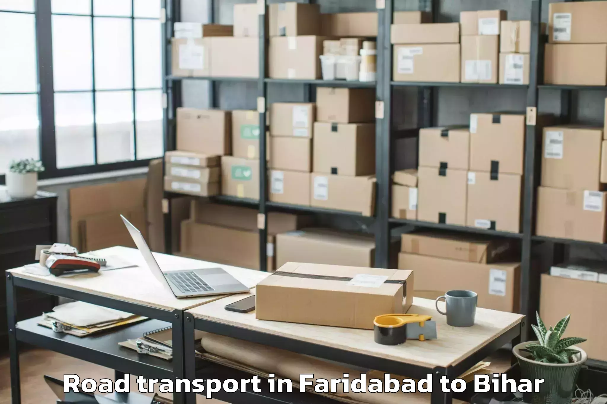 Reliable Faridabad to Manjhaul Road Transport